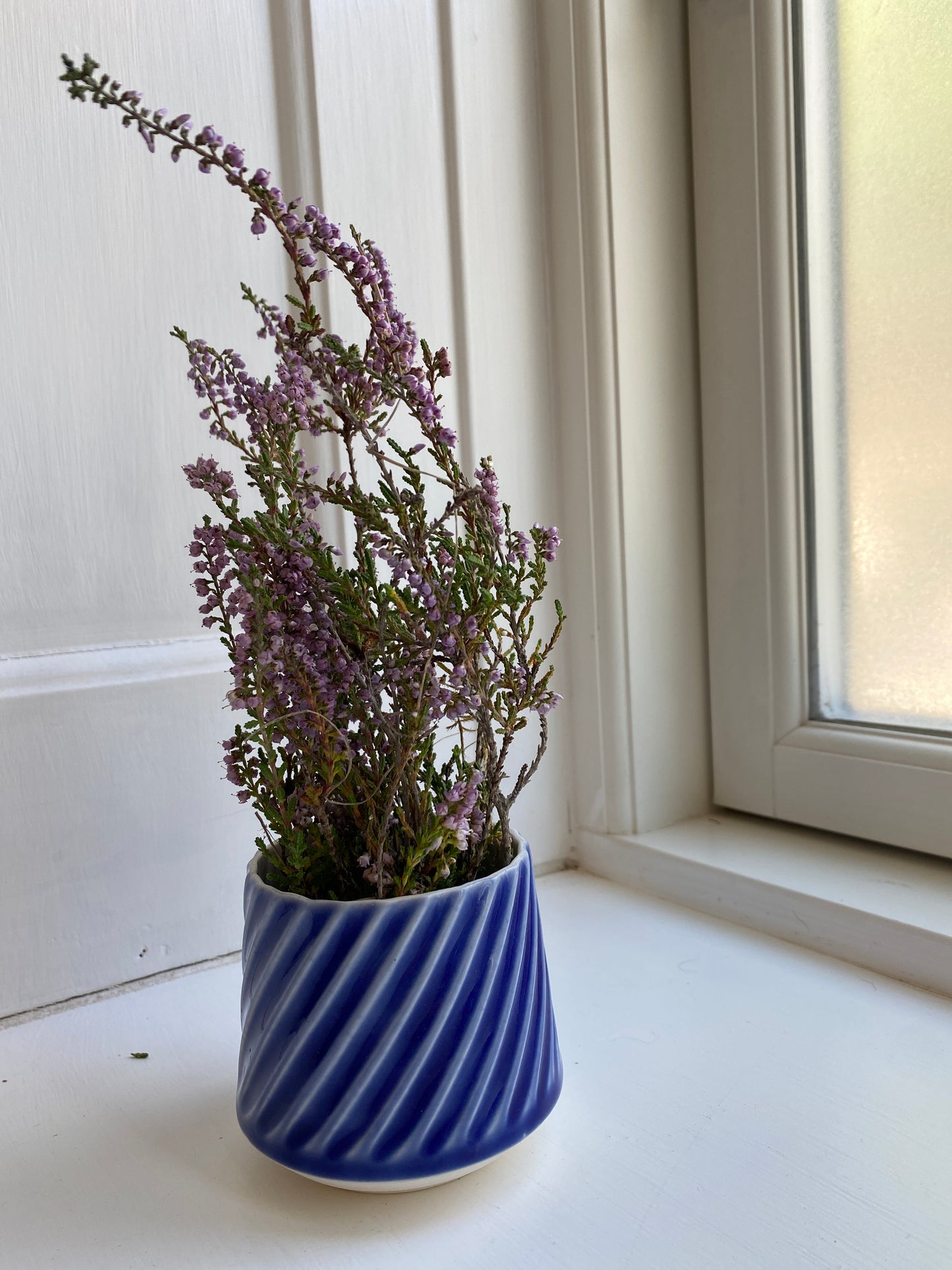 Safirblå vase