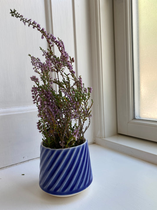 Safirblå vase