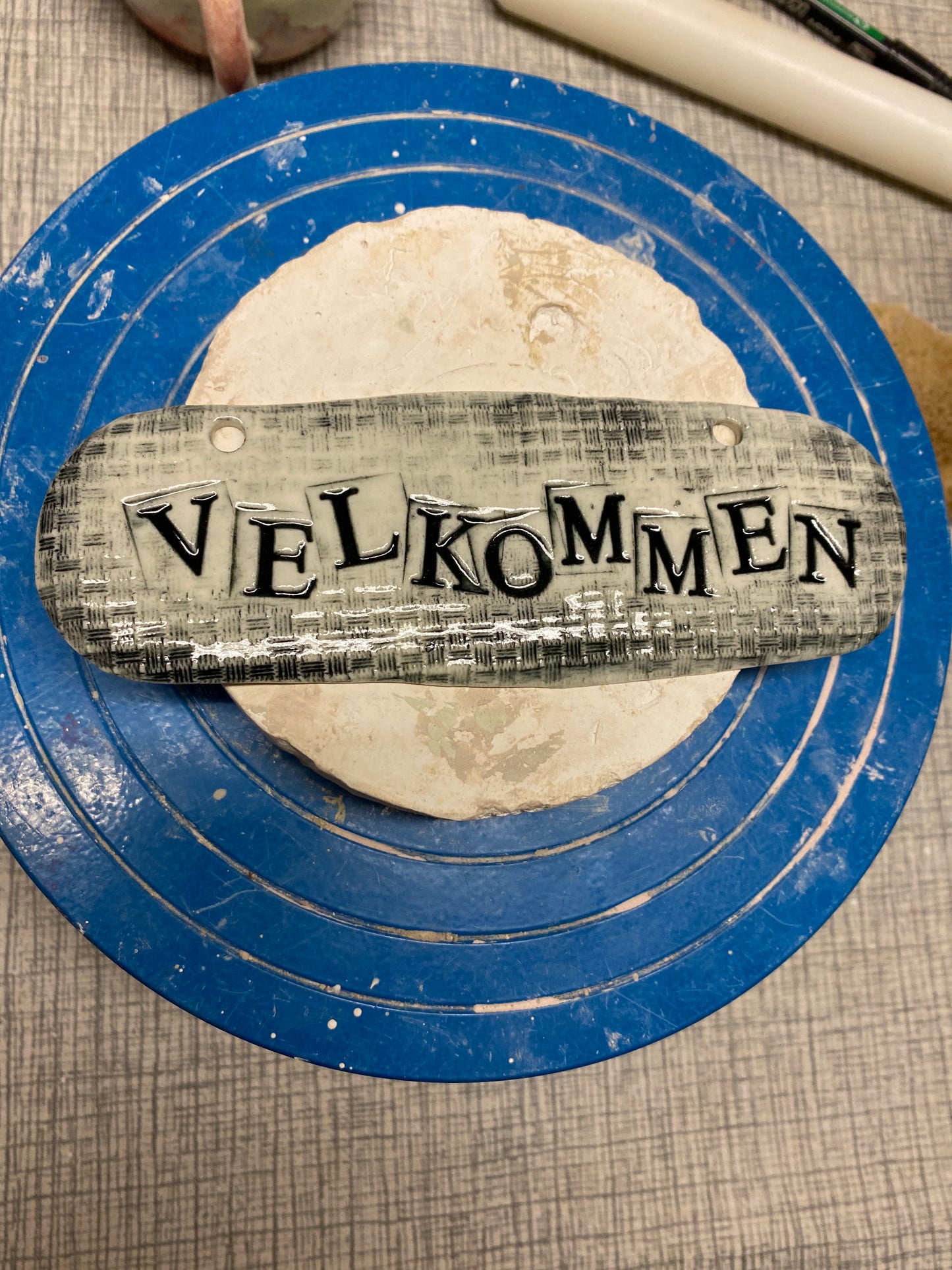 Velkommen skilt